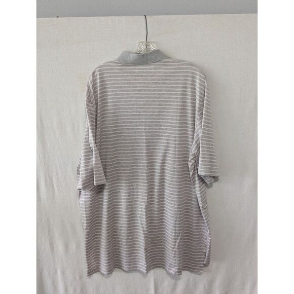 Y2K Ralph Lauren Polo Golf Polo Shirt Gray and Pink Striped Size XL - Picture 7 of 7